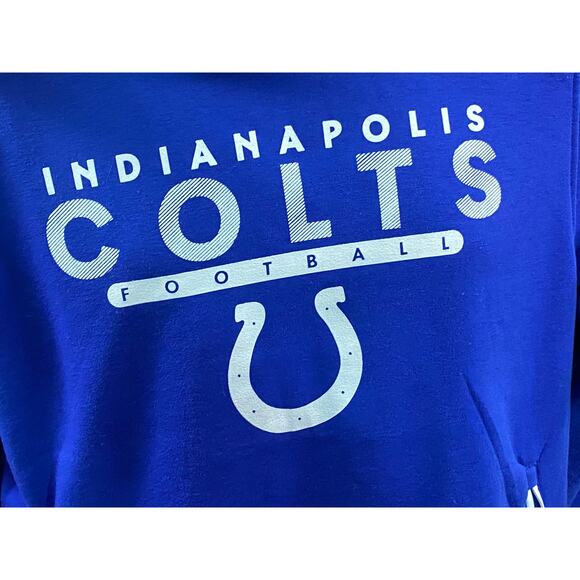 Indianapolis Colts NFL apparel size medium blue hoodie Pullover side zip pockets - Picture 6 of 10